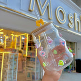 مج زجاج ورد